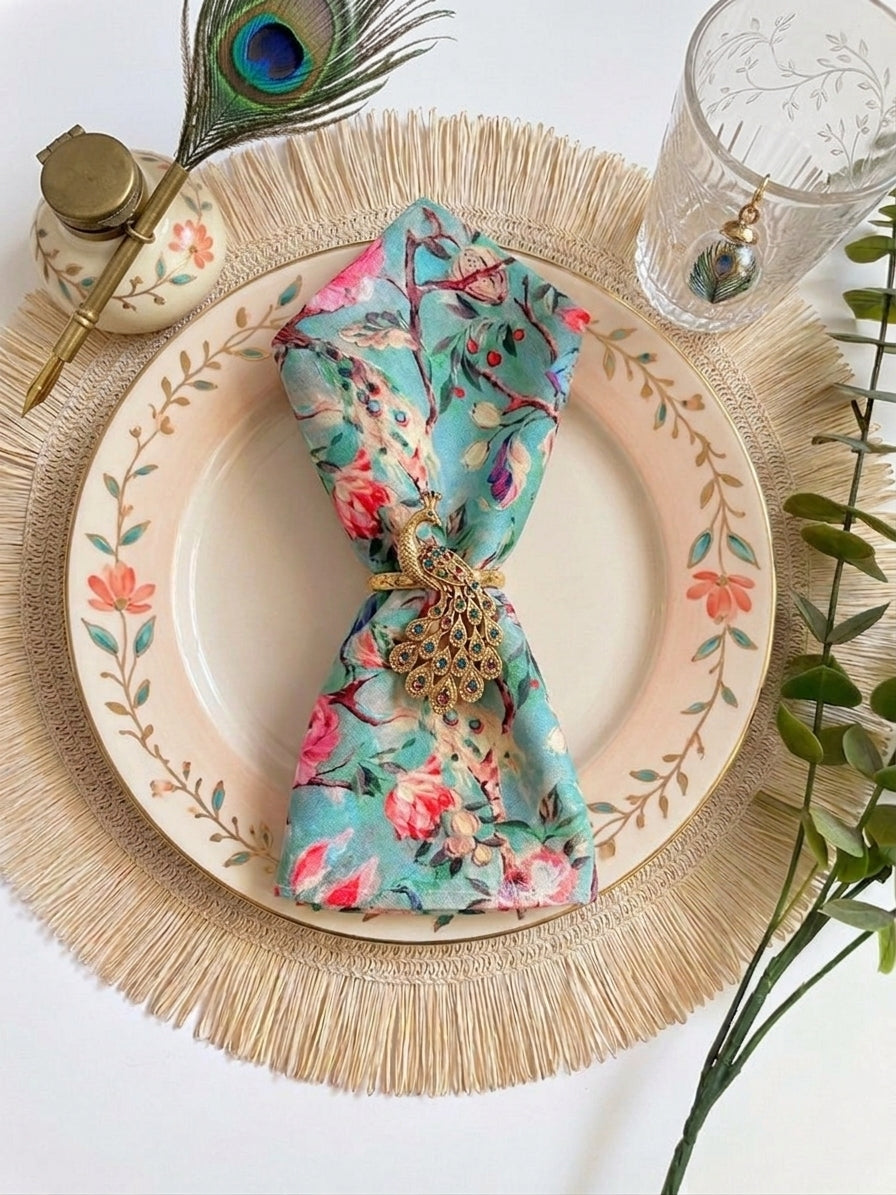 Aqua Garden Table Napkin