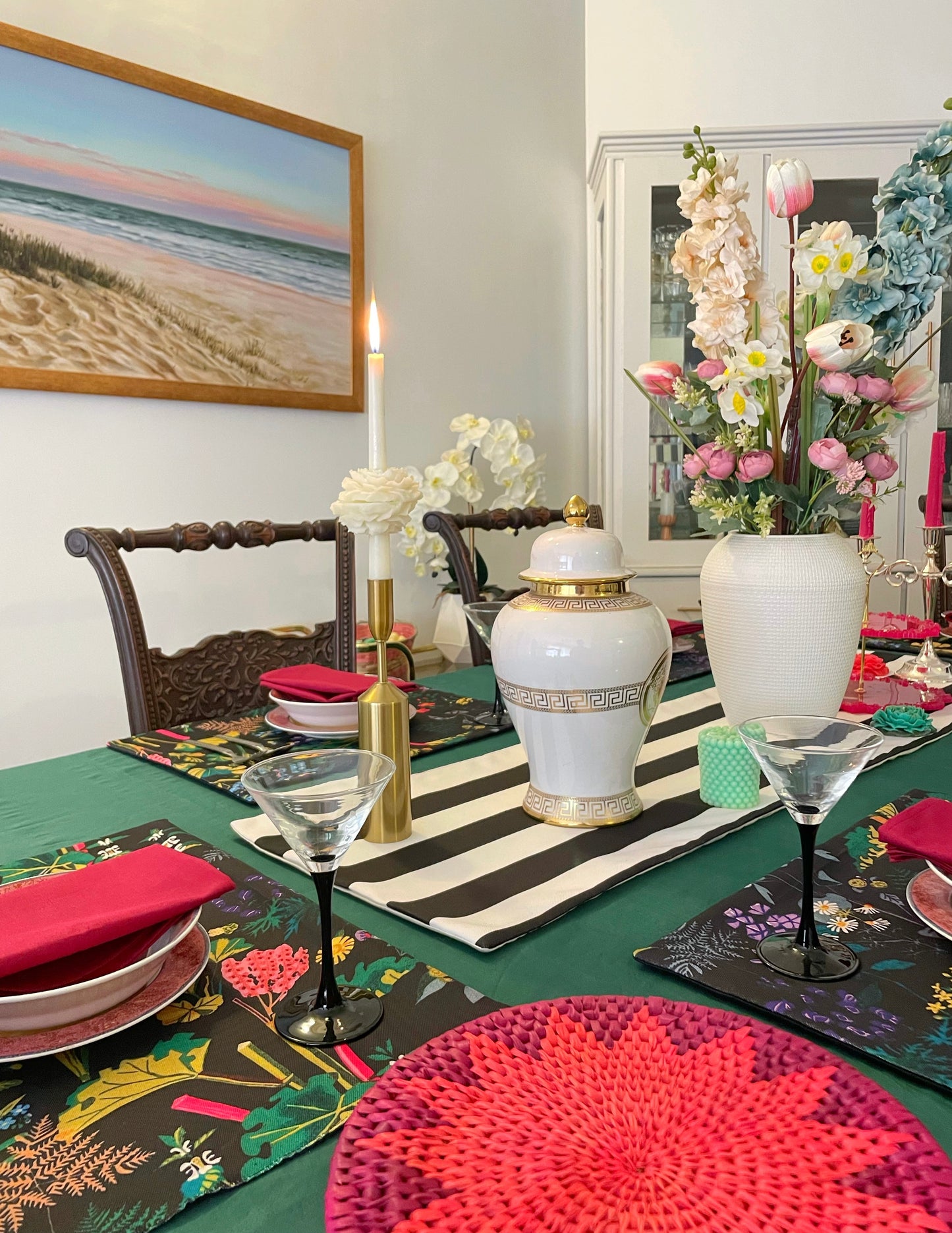 Black Blend - Black Safari Table Linen Set