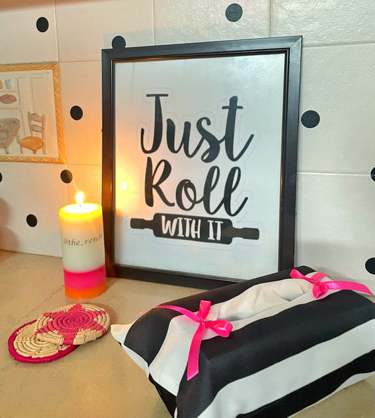 Black Blend Tissue Box Cover