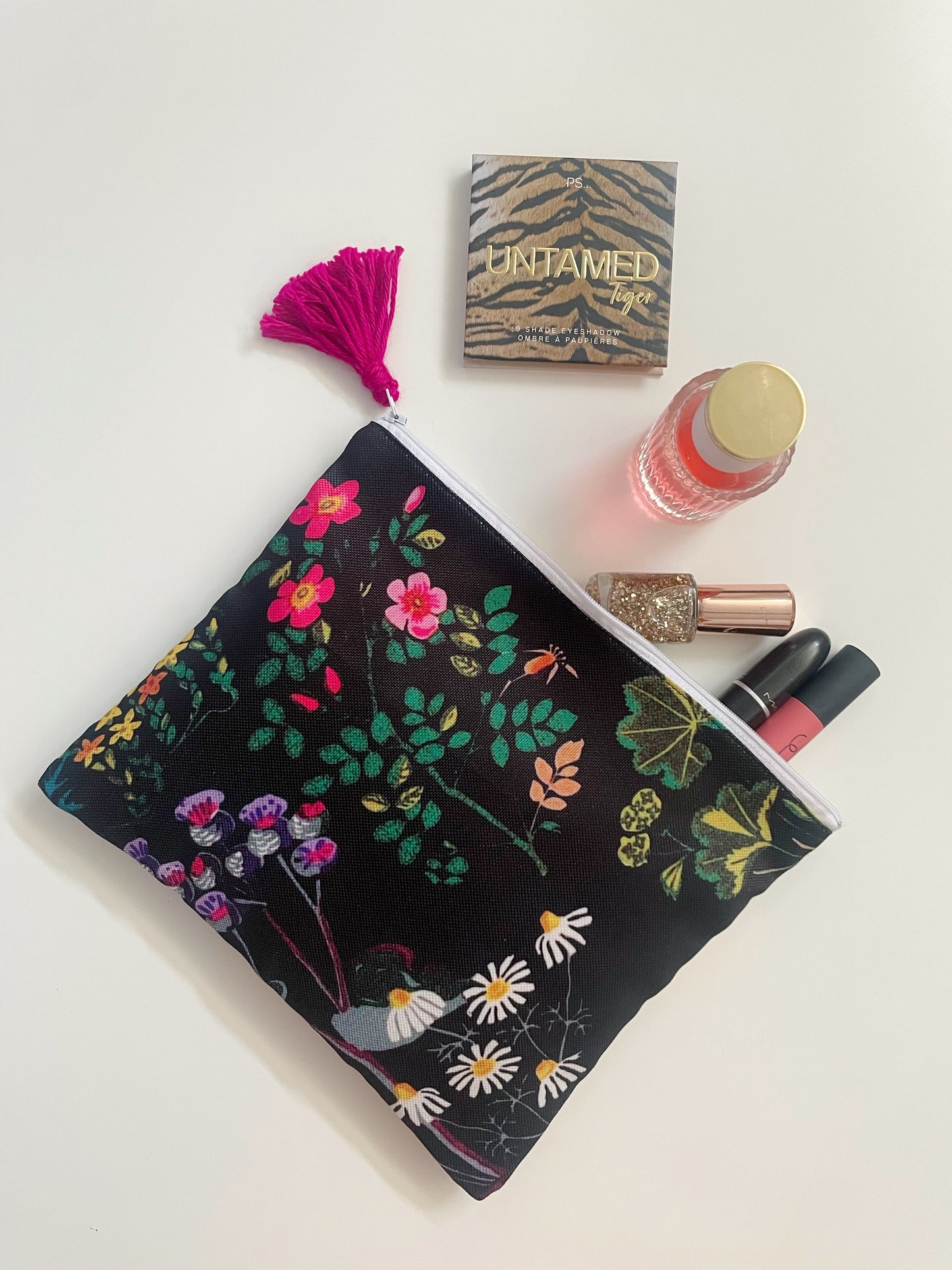 Black Safari Makeup Pouch