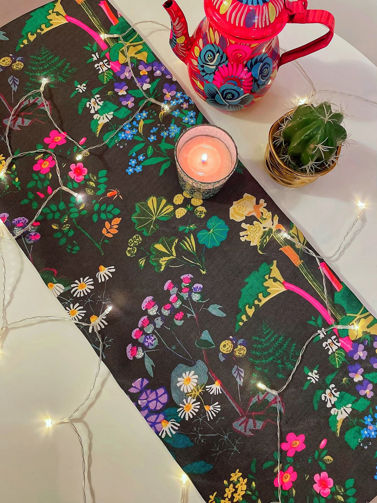 Black Safari Table Runner
