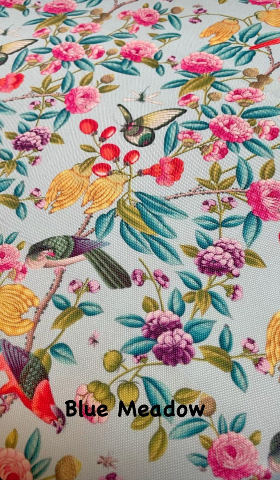 Blue Meadow Fabric