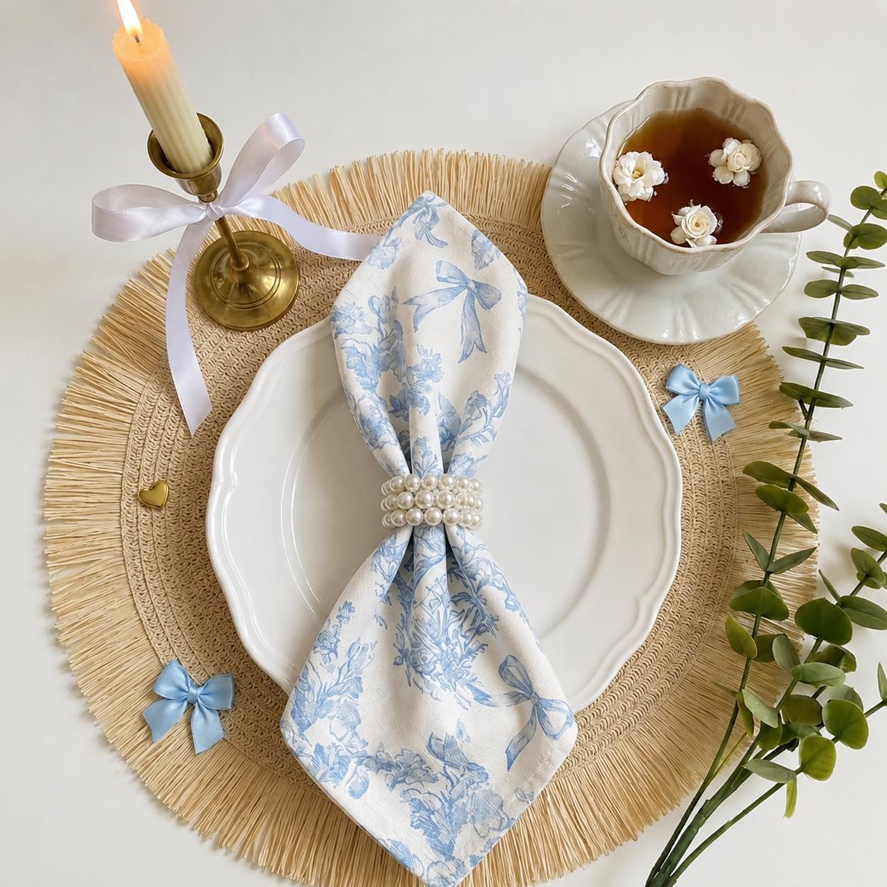Blue Whisper Table Napkin
