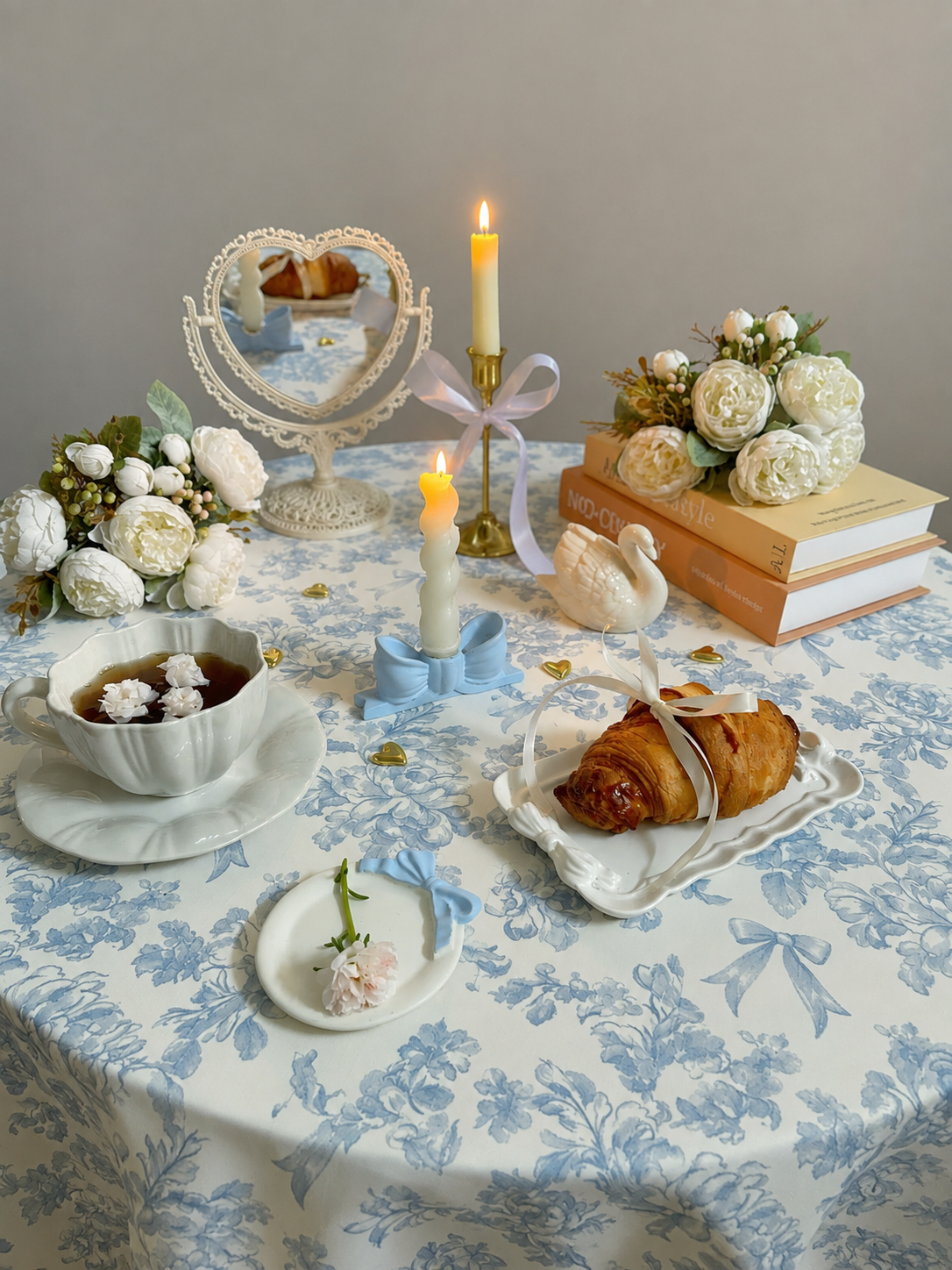 Blue Whisper Tablecloth
