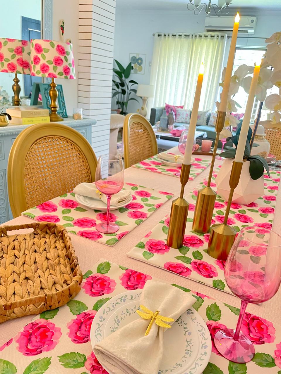 Blushing Table Linen Set