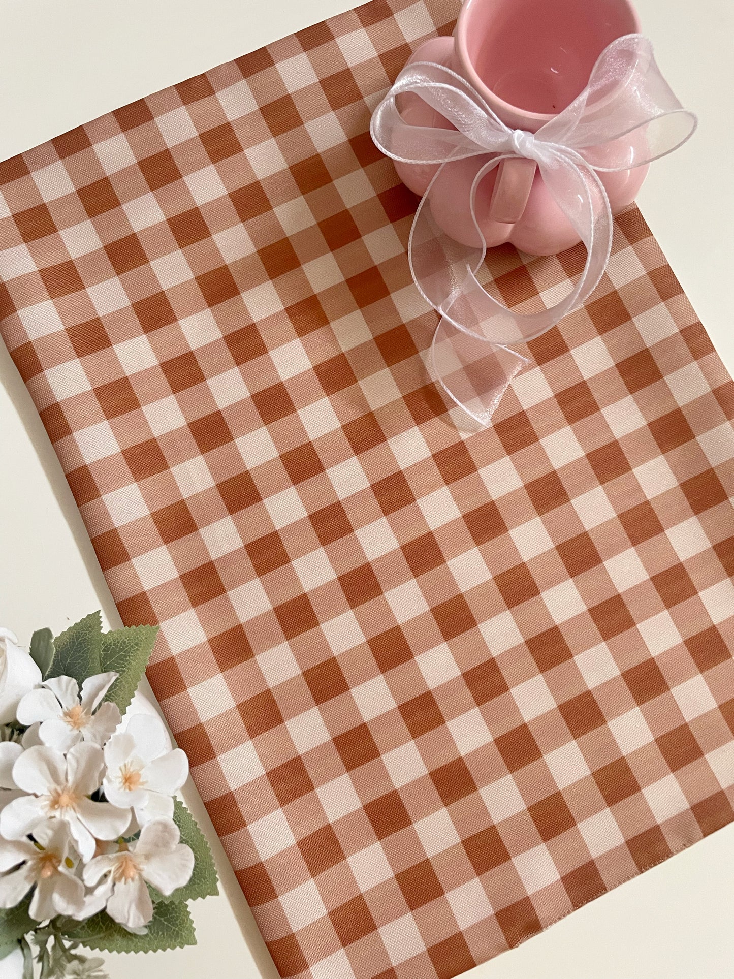 Brown Gingham Table Mat