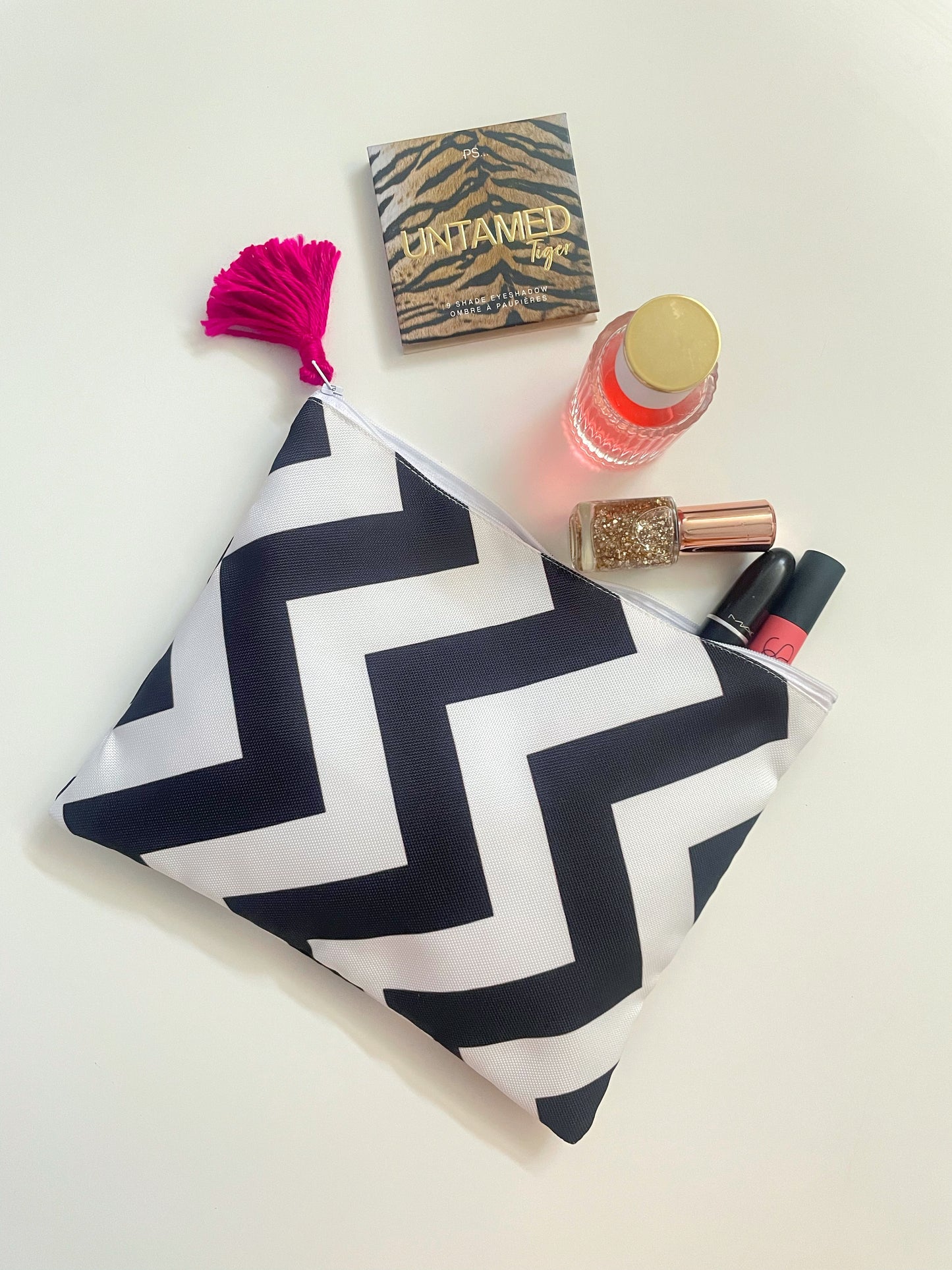 Chevron Makeup Pouch