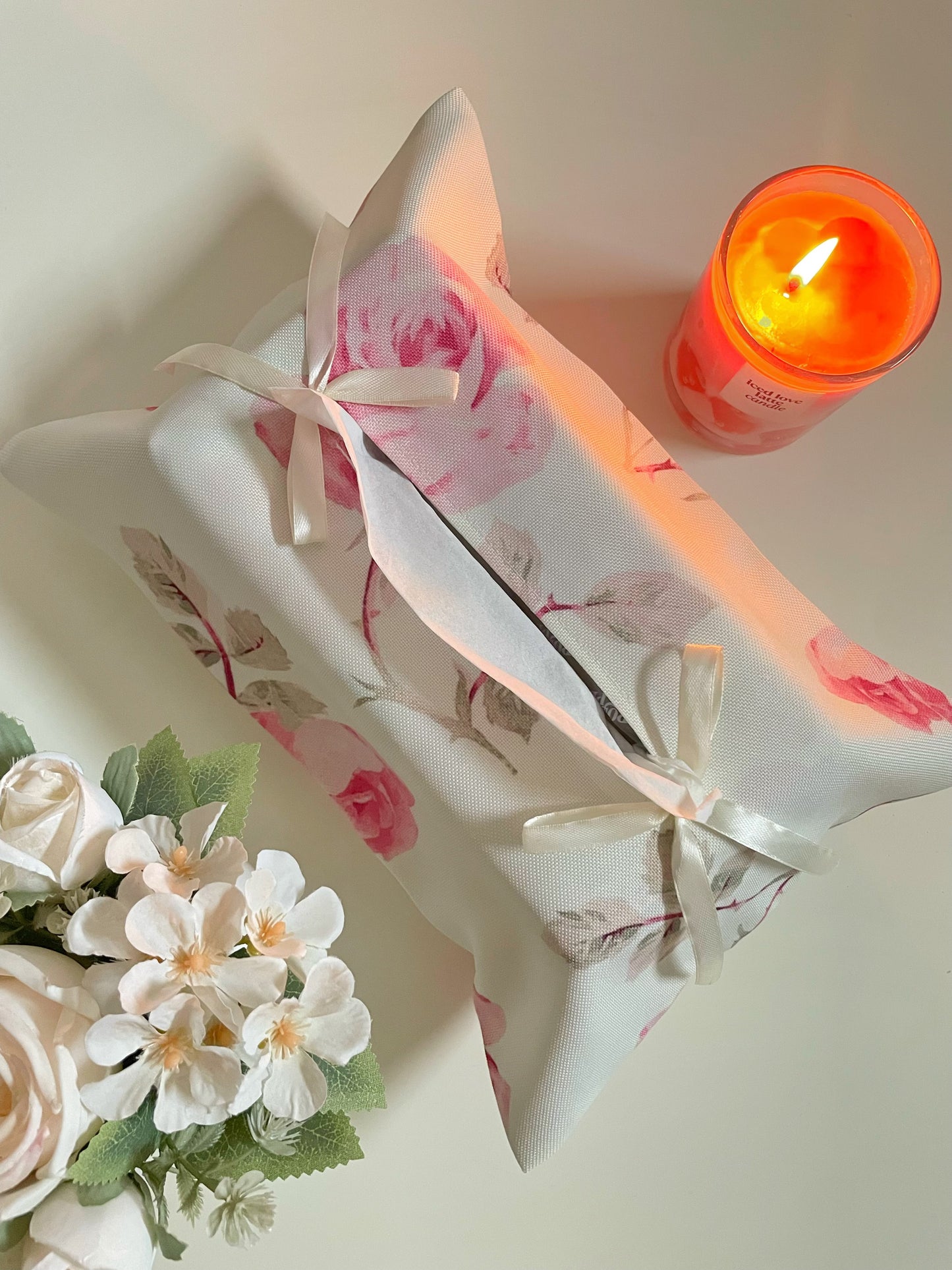 Cottage Blush Tissue Box Cover