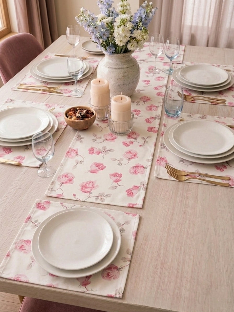 Cottage Blush Table Linen Set