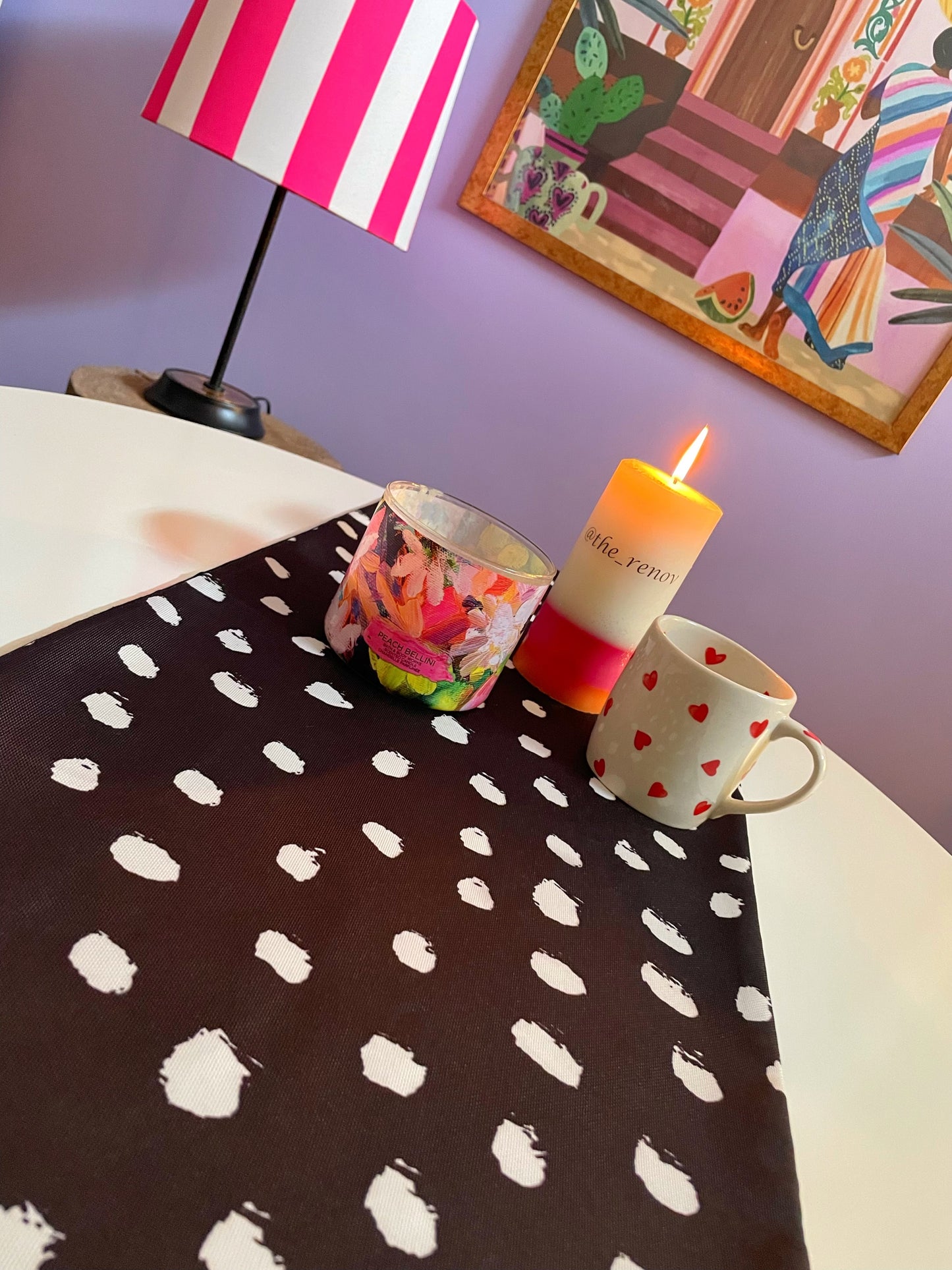Dalmatian Table Runner