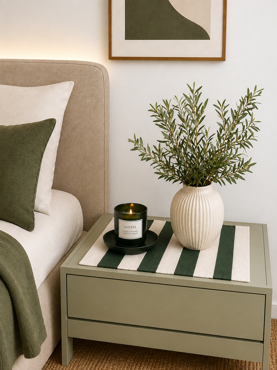 Dark Green Blend Table Mat