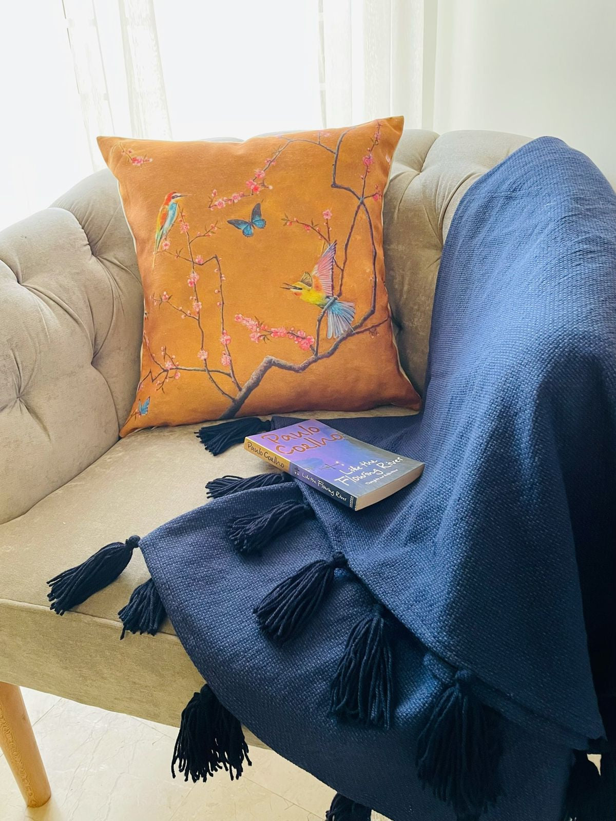 Dark Blue Throw Blanket