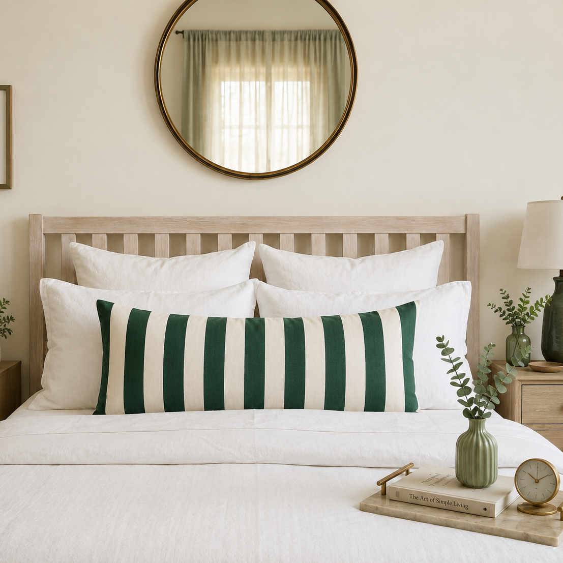 Lumbar Cushion - Dark Green Blend