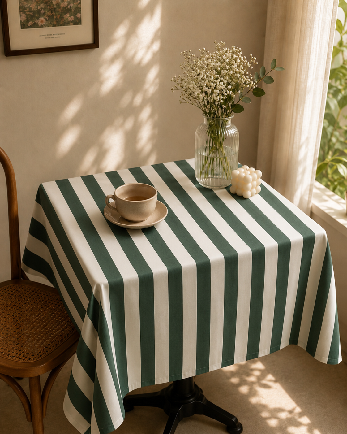 Dark Green Blend Tablecloth