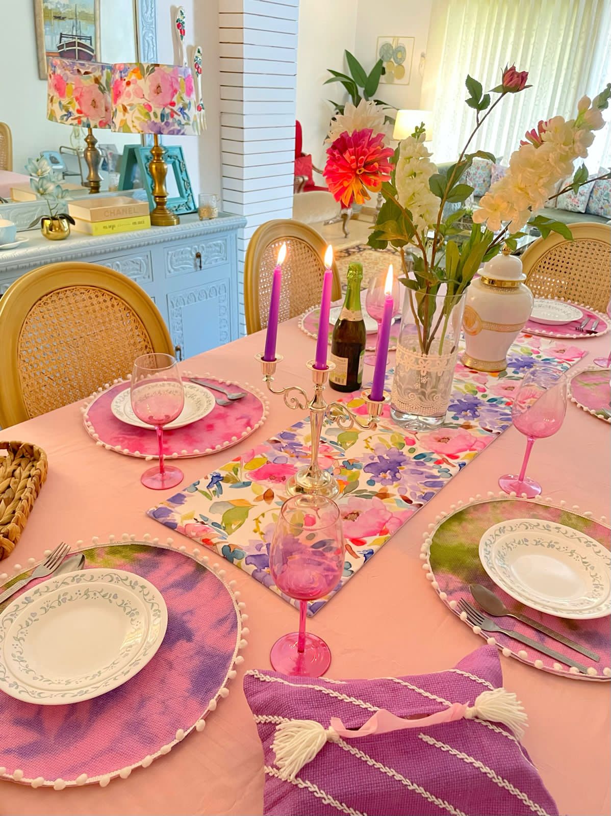 Florence Tie Dyed Table Linen Set