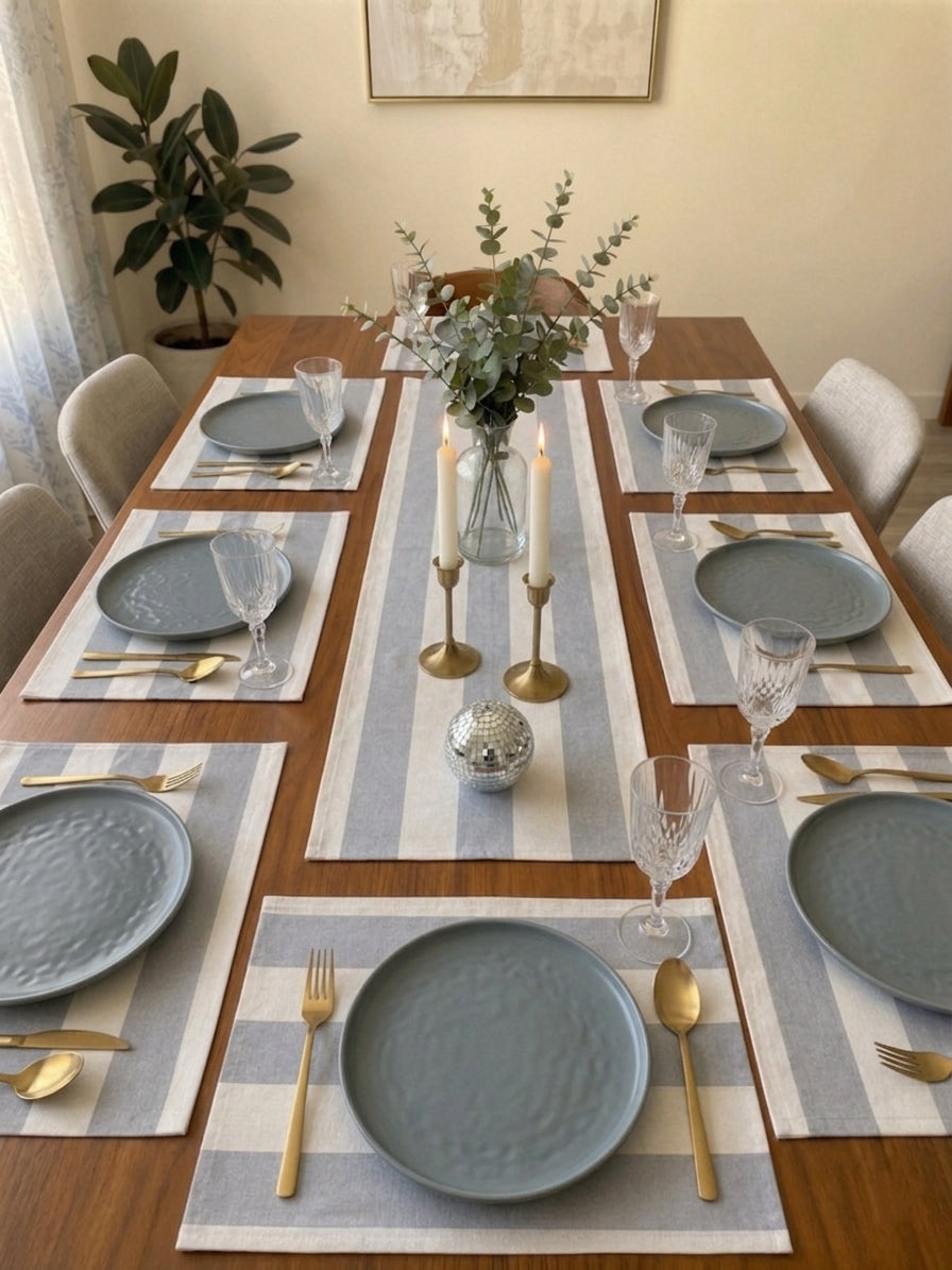 Gray Blend Table Linen Set