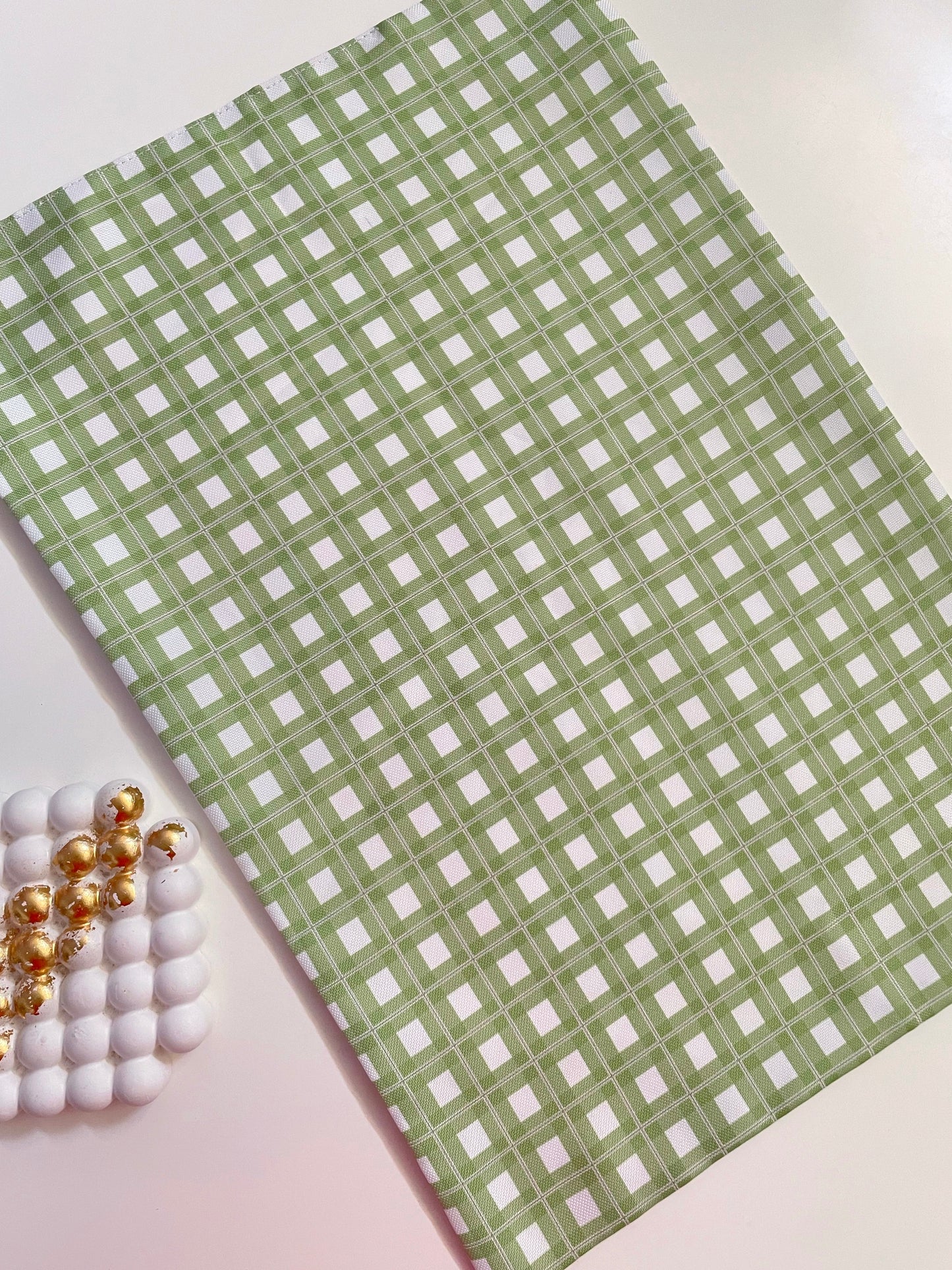Green Chequered Table Mat