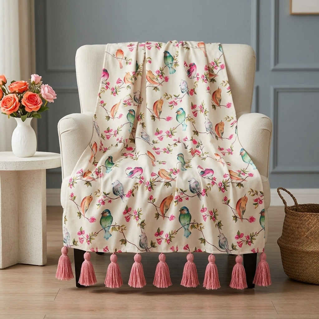 Heavenly White Throw Blanket