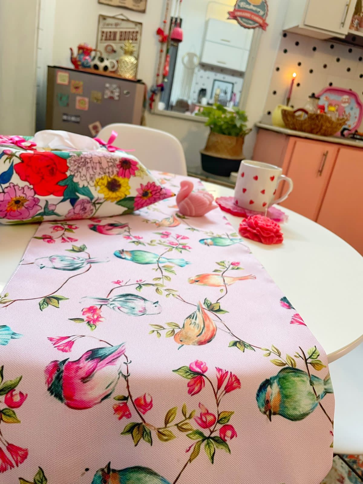 Heavenly Pink Table Runner