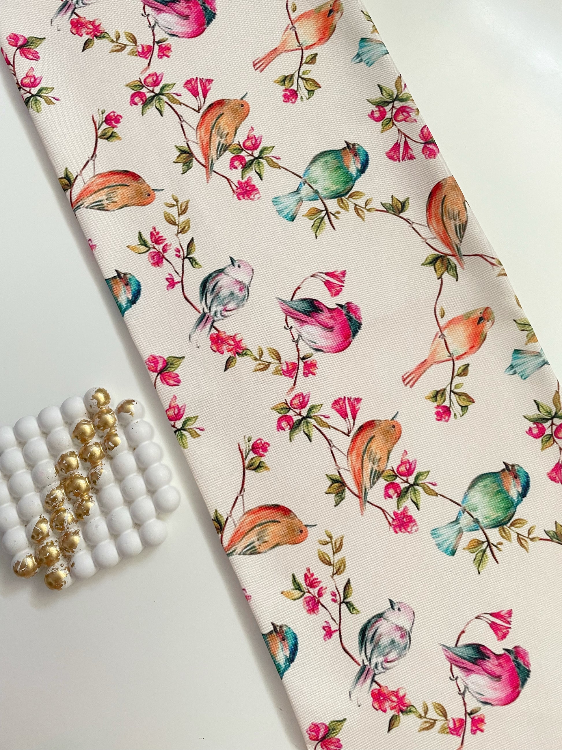 Heavenly White Table Runner