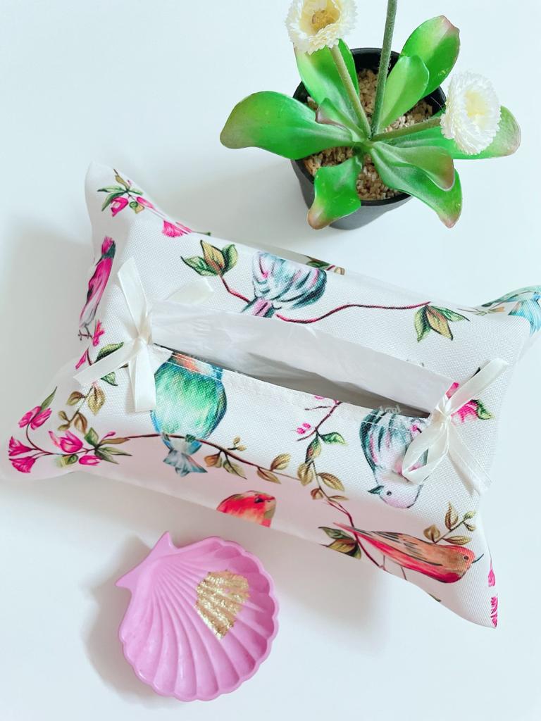 Heavenly White Tissue Box Cover
