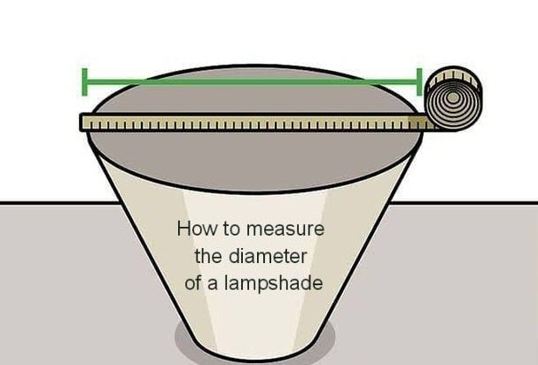 How to Measure the Diameter of a Lamp Shade