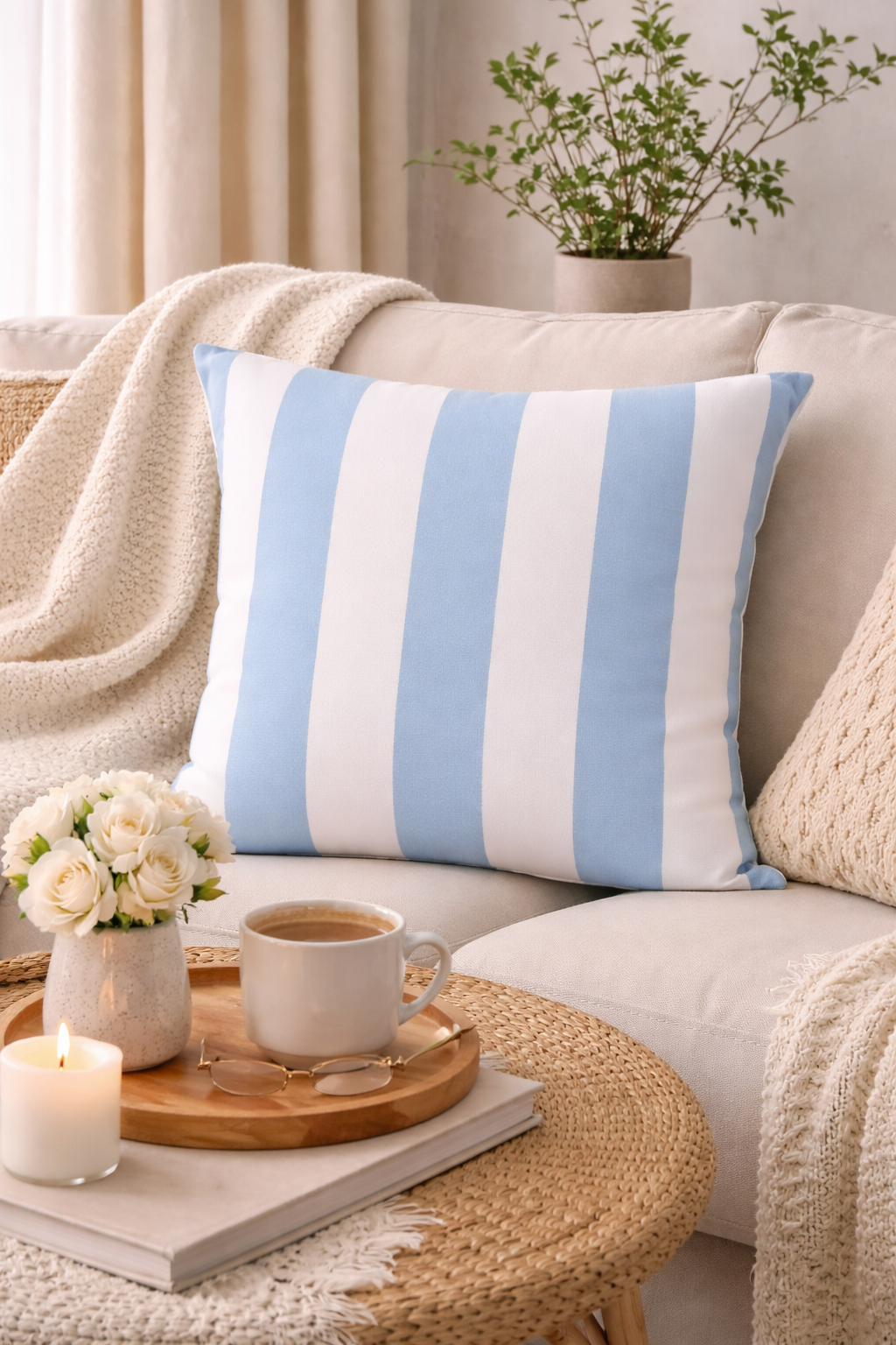Light Blue Blend Cushion