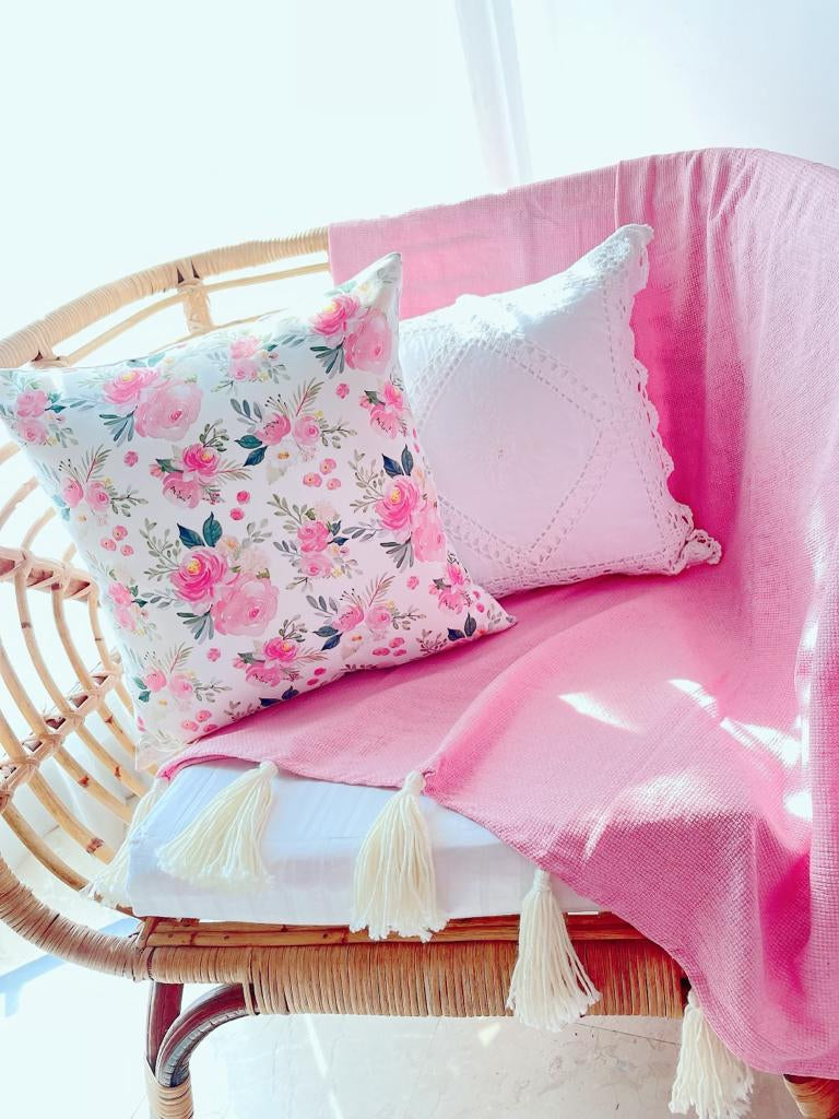 Light Pink Throw Blanket