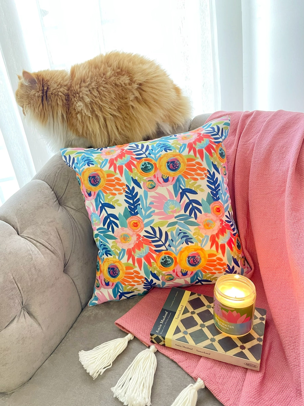 Light Pink Throw Blanket