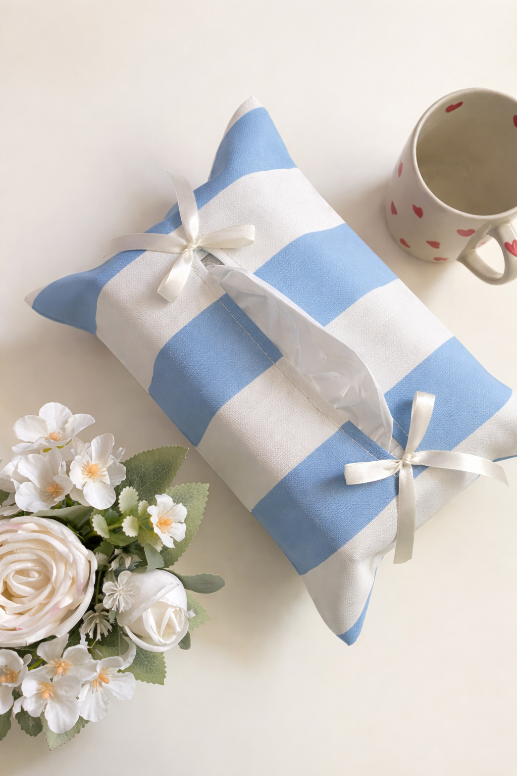 Light Blue Blend Tissue Box Cover