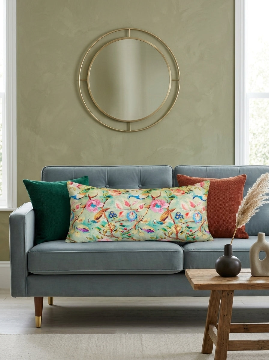 Lumbar Cushion - Green Garden