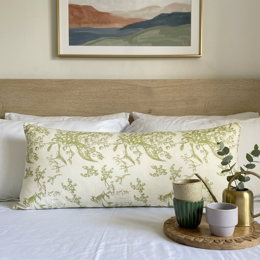 Lumbar Cushion - Green Whisper