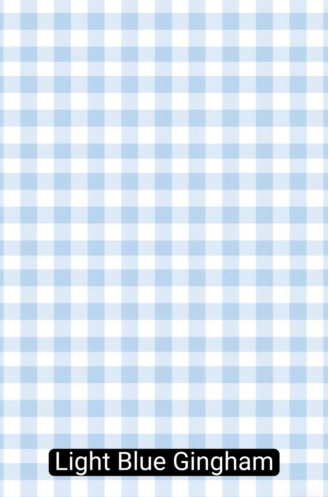 Light Blue Gingham Fabric