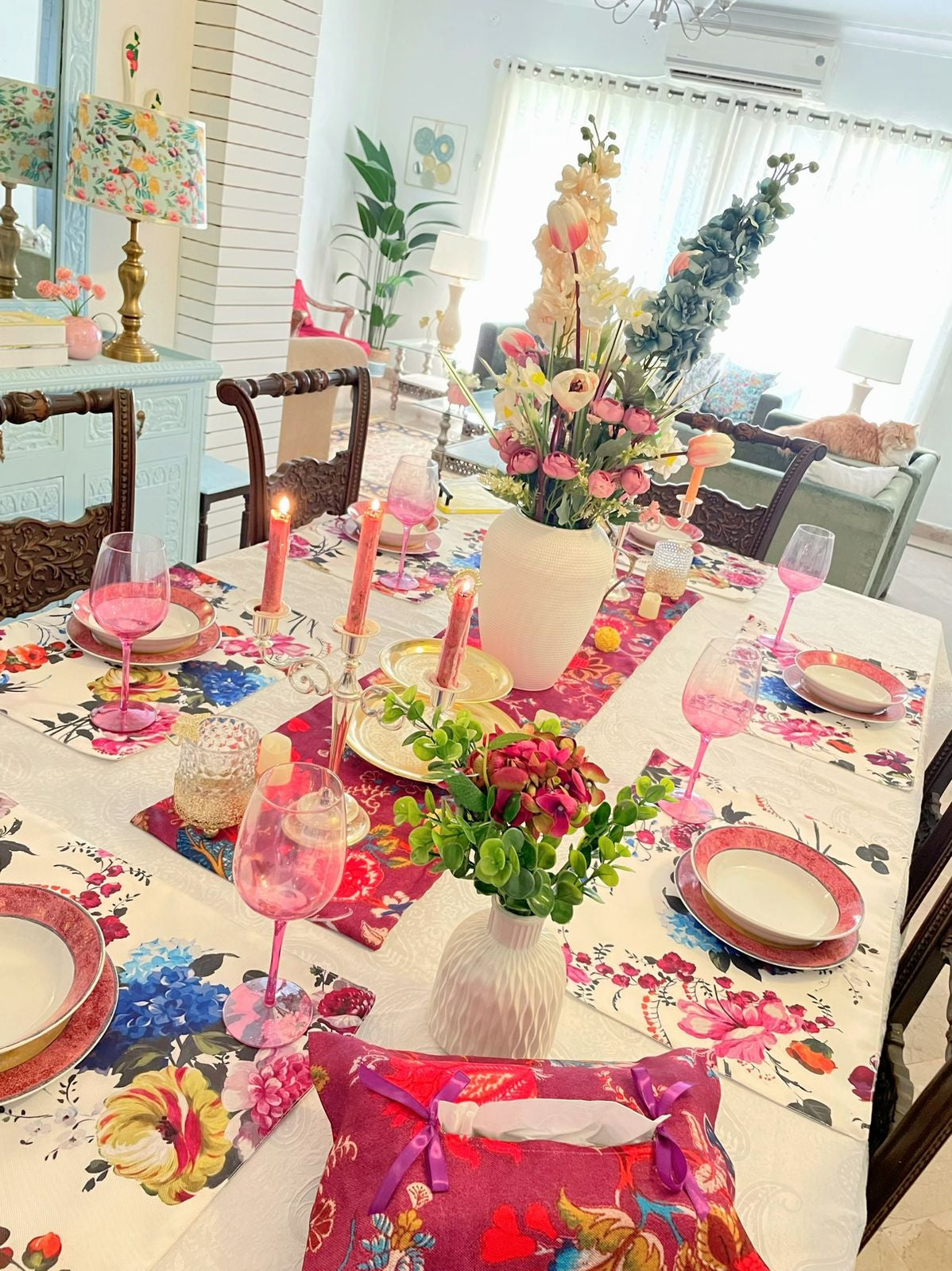 Mauvine Amelia Table Linen Set