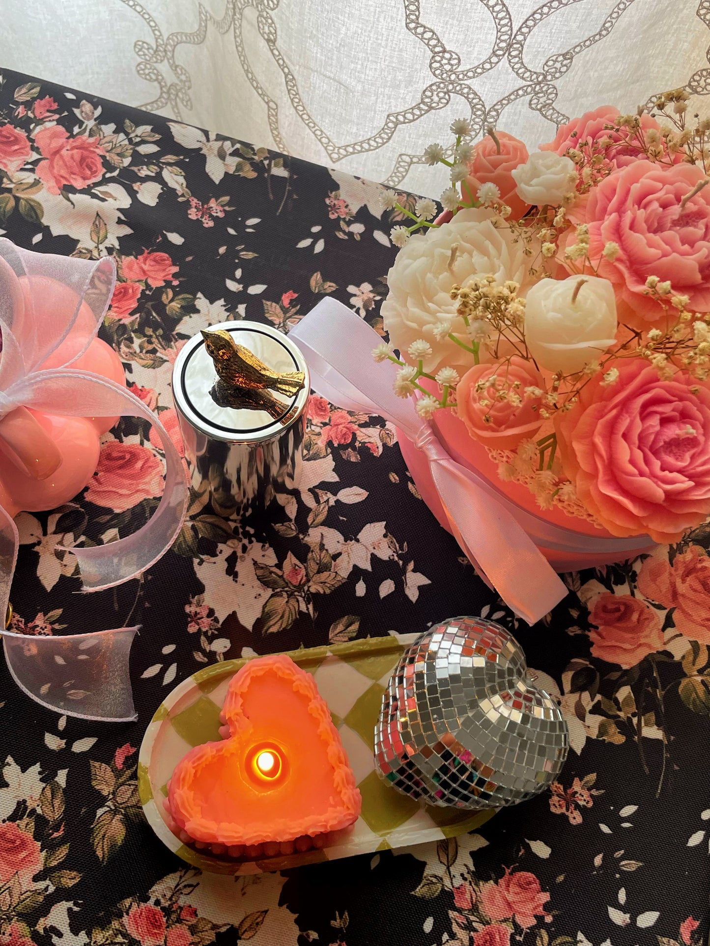 Midnight Roses Tablecloth
