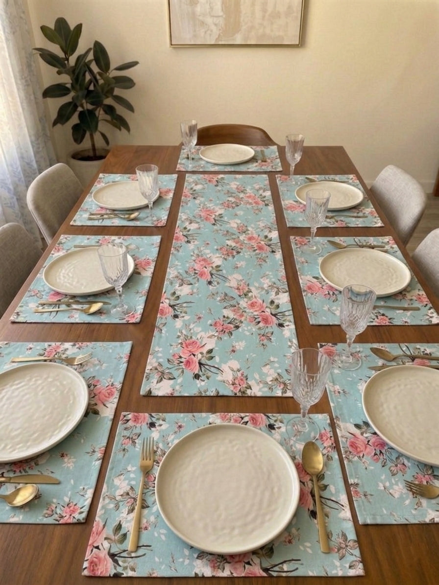 Minty Table Linen Set