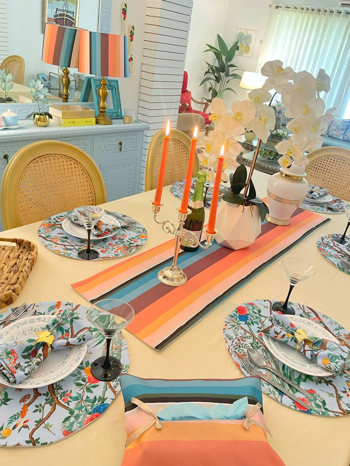 Nostalgia Blue Bliss Table Linen Set