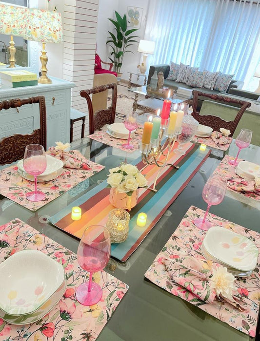 Nostalgia Pink Bliss Table Linen Set