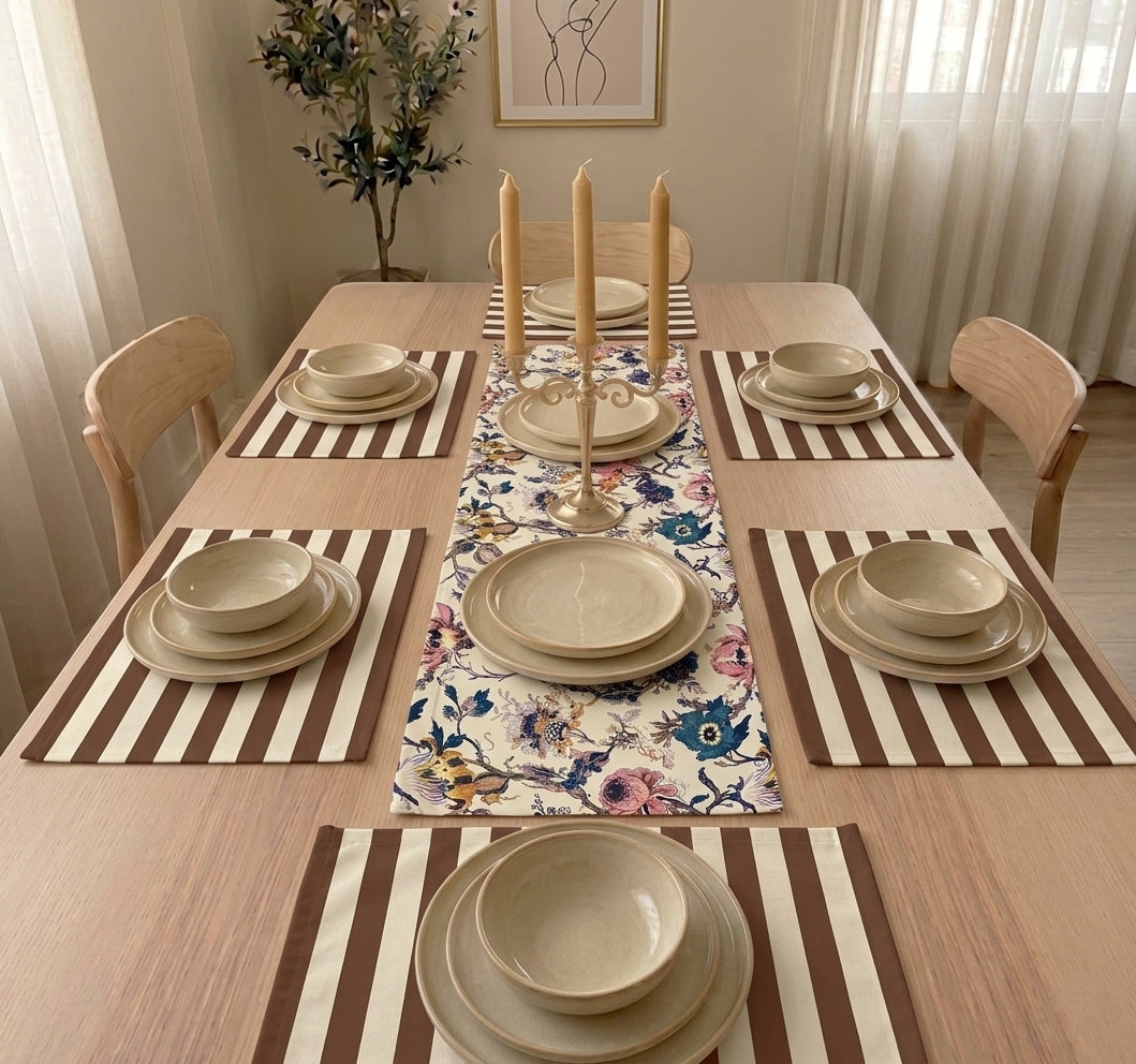 Oatmeal - Brown Blend Table Linen Set