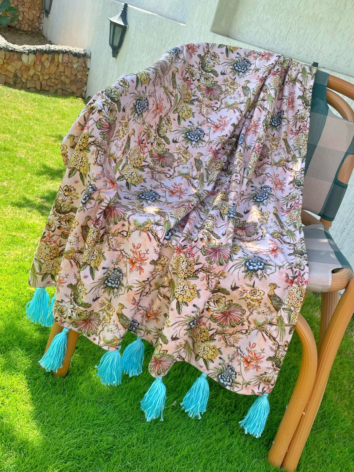 Pastel Chanel Throw Blanket