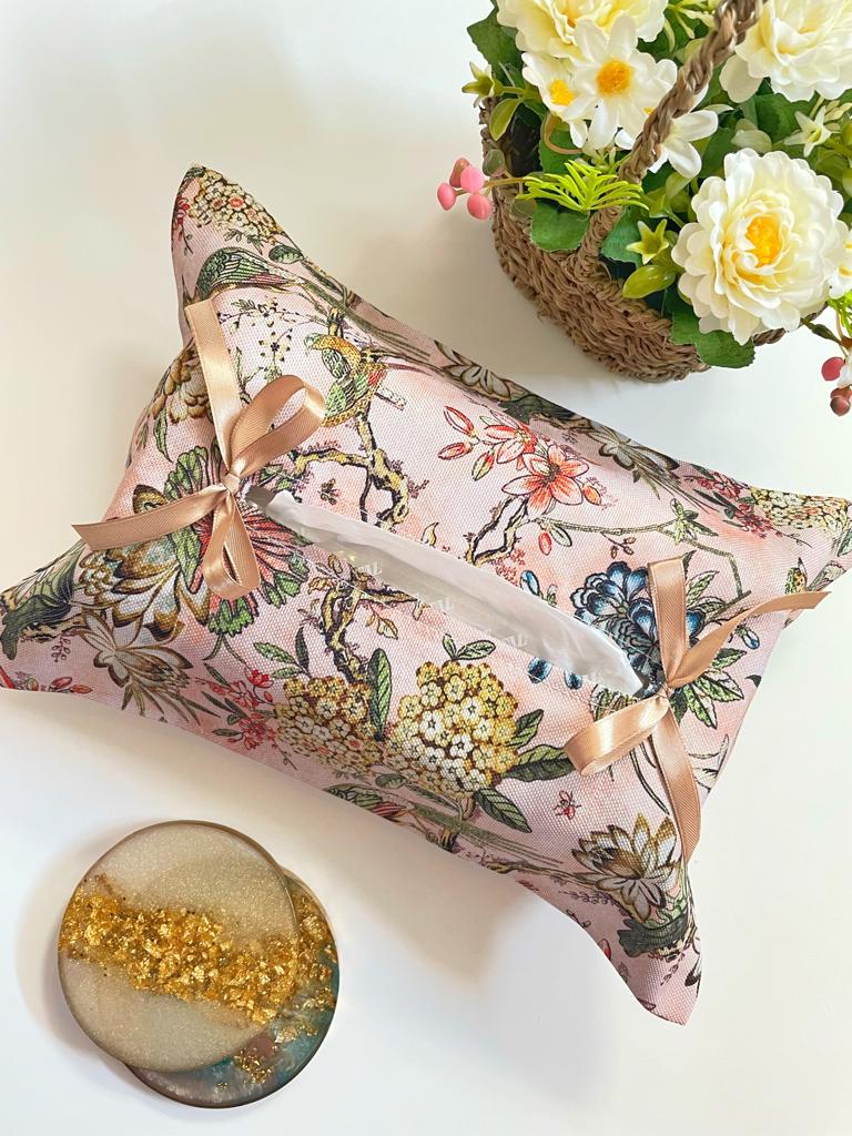 Pastel Chanel Tissue Box Cover