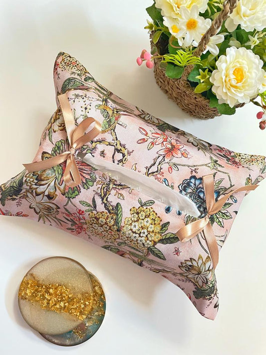 Pastel Chanel Tissue Box Cover