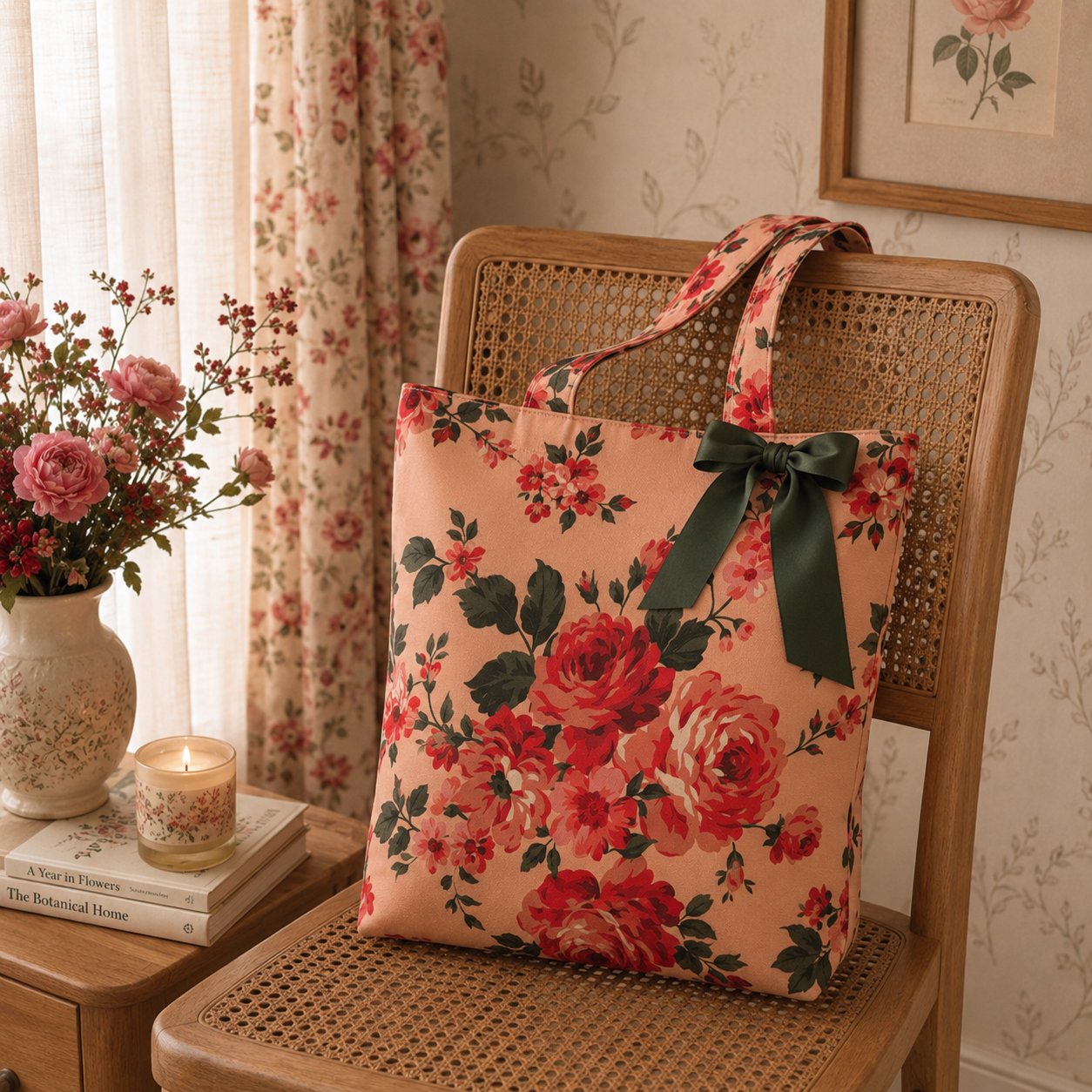 Peach Blossom Tote Bag