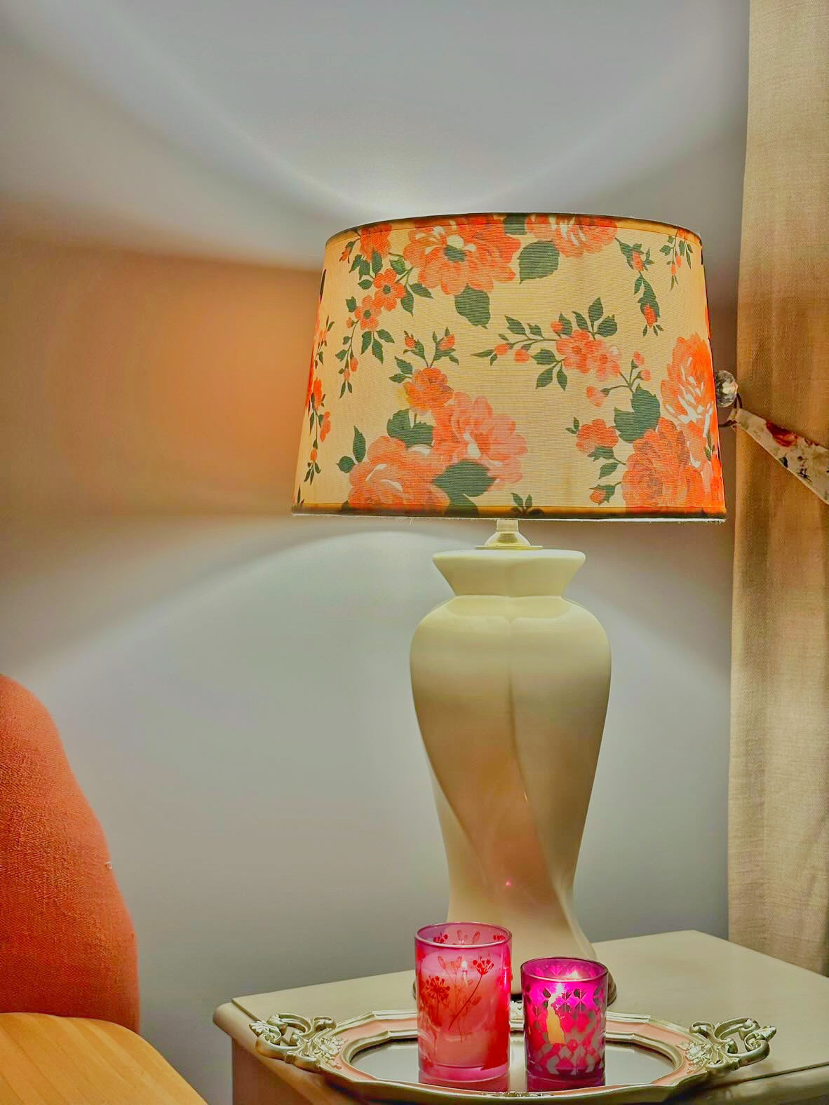 Peach Blossom Lamp Shade