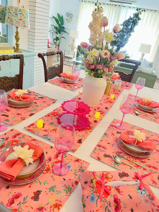 Peachy Keen Table Linen Set