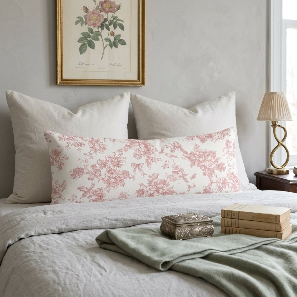 Lumbar Cushion - Pink Whisper