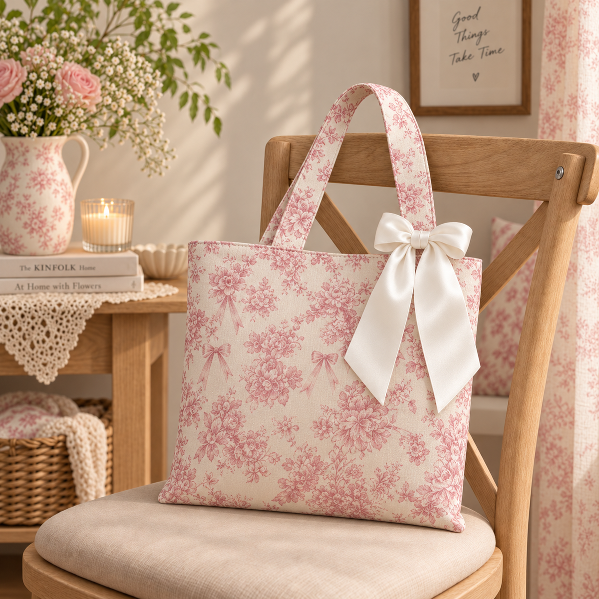 Pink Whisper Tote Bag
