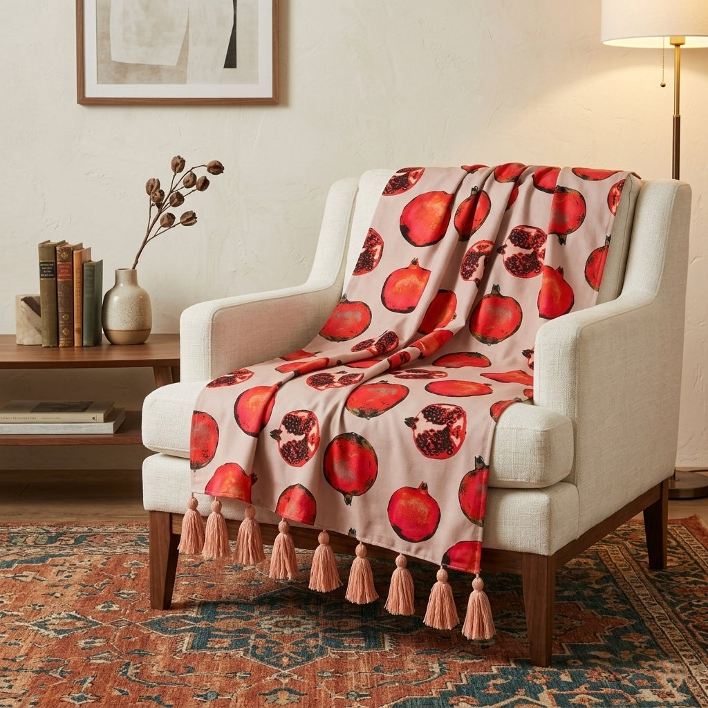 Pomegranate Throw Blanket
