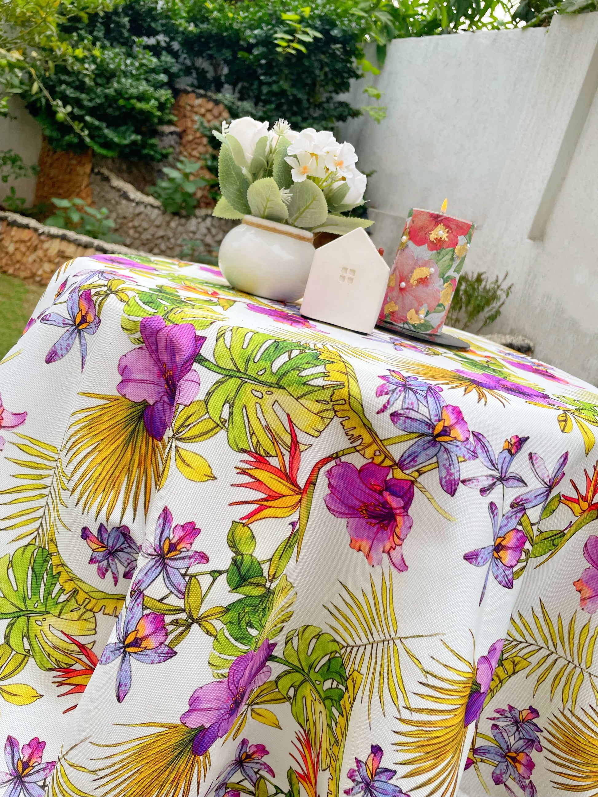 Purple Orchid Tablecloth