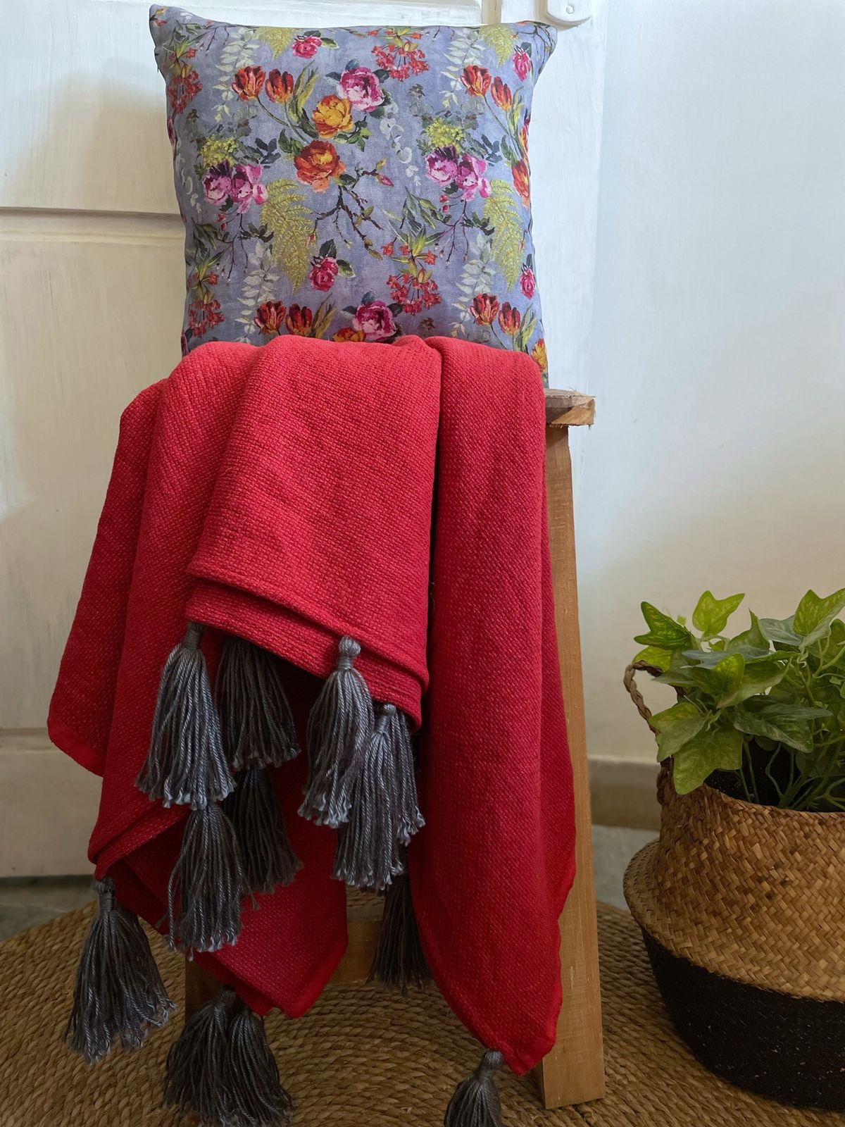 Ruby Red Throw Blanket